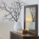 Landscape Mirror, No Assembly Required, Rustic Buckeye Finish B108P163824