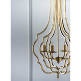 4 - Light Metal Chandelier, Hanging Light Fixture with Adjustable Chain for Kitchen Dining Room W2078138917