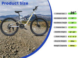 A2670 26 Inch Mountain Bike with 21-Speeds & Full Suspension Steel Frame, Alloy Rims, Disc Brakes W1856P471614