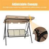 3-person garden swing Brown 58979524