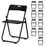 10 Pack Plastic Folding Chairs, Stackable Commercial Chairs, Portable Event Seats Indoor Outdoor for 31594765