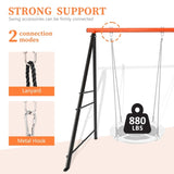 ZNTS Swing Sets Backyard, Swingset Outdoor Kids, Toddler Porch Swing, Metal A-Frame Swing Stand 20773120