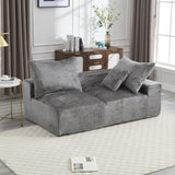 UNITED WE WIN Memory Foam 2-Seater Couch, No Installation & Easy to Transport, Deep Seat Modern Sofa W1568P222616