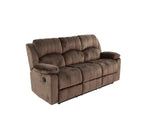 Comfortable Motion Sofa 1pc Couch Living Room Furniture Chocolate Padded Suede Plush Cushion Metal B011P205572