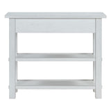 ZNTS TREXM Retro Console Table with Drawer and Two Sturdy Shelves for Entryway, Living Room N715P195561K