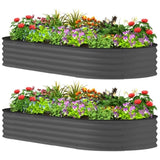 Garden Bed Galvanized Planter 84350372