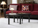 Contemporary rotatable cocktail table solid rubber wood legs, 360 degree rotating coffee table W2899P372752