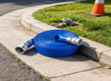 2" x 100ft Blue PVC Backwash Hose with Clamps, Camlock & Aluminum Fittings, Fits Various Pumps for 19742234