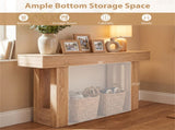 63" Farmhouse Console Table, Narrow Entryway Table with Spacious Bottom Storage 85297604
