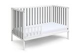 Deux Remi 3-in-1 Convertible Island Crib White/Gray B02263769
