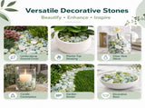 38lbs cyan River Rocks, 2-3 inch Polished Pebbles for Plants, Vase Filler, Aquarium, Landscaping, 88565484