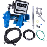 ZNTS 12V 20GPM Portable Fuel Transfer Pump Gasoline + Oil Meter for Gas Diesel Blue 39279177