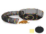 Outdoor Cat Enclosures with Tunnel, Portable Cat Play Tent Indoor Outdoor, Cat Playpen Enclosed 02353879