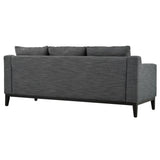 Mirod Comfy 3-seat Sofa with Wooden Legs, Modern for Living Room and Study N760P243326R