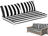 Outdoor Loveseat Cushion Set, 48 x 24 inch, Water Repellent Patio Furniture Cushions Replacement 14576041