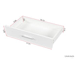 White modern simple hair desk, multi-layer storage, large storage space W33163006