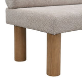 Upholstered Dining Bench, End of Bed, Entryway Bench, Boucle Ottoman for Dining Room, Bedroom, N779P292154E