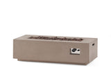 40" Outdoor 40,000 BTU Rectangular MgO Concrete Propane Fire Pit, Dark Grey 63492.00LGRY-40K