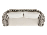 Everly 63.5" Woven Frame Barrel Deep Seating Patio Loveseat Sofa, Oat Beige Axroma Olefin B2719P245983