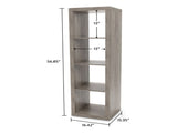 4-Cube Storage Organizer, Rustic Gray 91228127