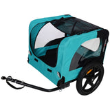 ZNTS Light Green Foldable Pet Jogging Stroller Dog Carriers Bicycle Trailer Pet Dog Cat Bike Trailer W136458011