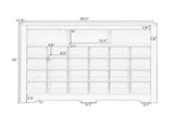 ON-TREND Sleek Design 24 Shoe Cubby Console, Modern Shoe Cabinet with Curved Base, Versatile WF309308AAB