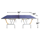 ZNTS 8ft Mid-Size Table Tennis Table Foldable & Portable Ping Pong Table Set for Indoor & Outdoor Games 05742076