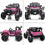 Large Wheels 2 Seater Kids Electric Car Powerful Electric Ride On Truck w/Remote Control, 2 Speeds, 40292667