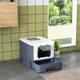 ZNTS Fully Enclosed Cat Litter Box/Cat Litter Box 36599739