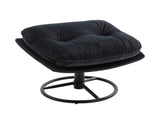 Accent chair TV Chair Living room Chair with Ottoman-BLACK W676P232282