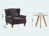 Coffee Table & Armchair Set,Vintage Luxury Style, a high-back reading chair & a 49008608