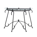 ZNTS Tempered Glass Surface Console Table Coffee Table with Sturdy Construction for Living Room W2167P168779