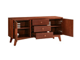 47.3" Mid Century Modern Sideboard Buffet Cabinet, Kitchen Buffet Cabinet with Solid Wood Frame Legs 56490666