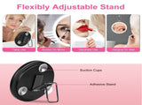 30X Magnifying Makeup Mirror with LED Lights, Rechargeable Travel Magnifier Mirror 3 Light Modes 09331053