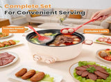 6 liters / 1.59 gallons with an internal divider to prepare two separate broths or soups at the same 00360967