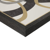 Gold Foil Abstract 2-piece Framed Canvas Wall Art Set B03598857