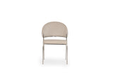 ZNTS Ruby Modern & Contemporary style chair made with Metal & Steel Legs in Beige Color B009P241744