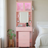 Apple pink particleboard with a linseed-lined melamine finish, 3 drawers and 2 doors, 1 LED 3-tone 47975914