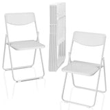 ZNTS 6 Pack Plastic Folding Chairs, Lightweight Stackable Commercial Chairs, Portable Event Seats Indoor 33414404