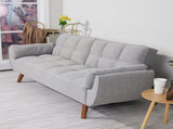 75" Flared Arm Convertible Sleeper Sofa-light gray 11297146