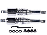 Chrome 10.5" Rear Shocks Absorbers Lowering For Harley Road King Tour Glide FLT Dyna 1991-2016 24938032