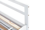 Twin Size Bed Headboard, Footboard, Trundle and Three Storage Drawers, Twin Size Pine Wood Bed W504P197162