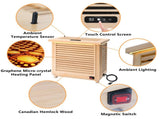 1500W Far-Infrared Sauna Heater with Plug, 110-120V Graphene Sauna Heating System with Touch & WiFi W6308P542000