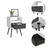 Allie Nightstand, Superior Top, Open Shelf, One Drawer B128P148651