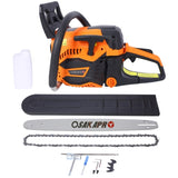 62CC Gas Powered Chainsaw, 22Inch 2-Cycle Petrol Handheld Chain Saw, Gasoline Gas Chainsaws for Tree W465P209767