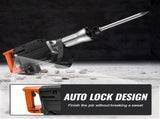 VEVOR Demolition Jack Hammer, 1350 BPM Concrete Breaker 6pcs Chisels Bit Chipping with Case, 2200W T3342P310948