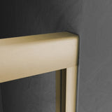 Glass Bathtub Shower Door 56-60 in. W x 62 in. H, Brushed Gold Semi Frameless Double Bathtub W2269P289183