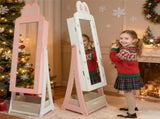Pink rabbit-themed MDF cabinet with spray paint finish, 1 door and 1 drawer, children's jewelry and 66774399
