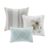 6 Piece Cotton Quilt Set with Throw Pillows Green King/Cal King B03597466