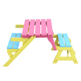 KID'S MULTI-FUNCTIONAL ARM CHAIR,TABLE 2 BENCHES W495P170202